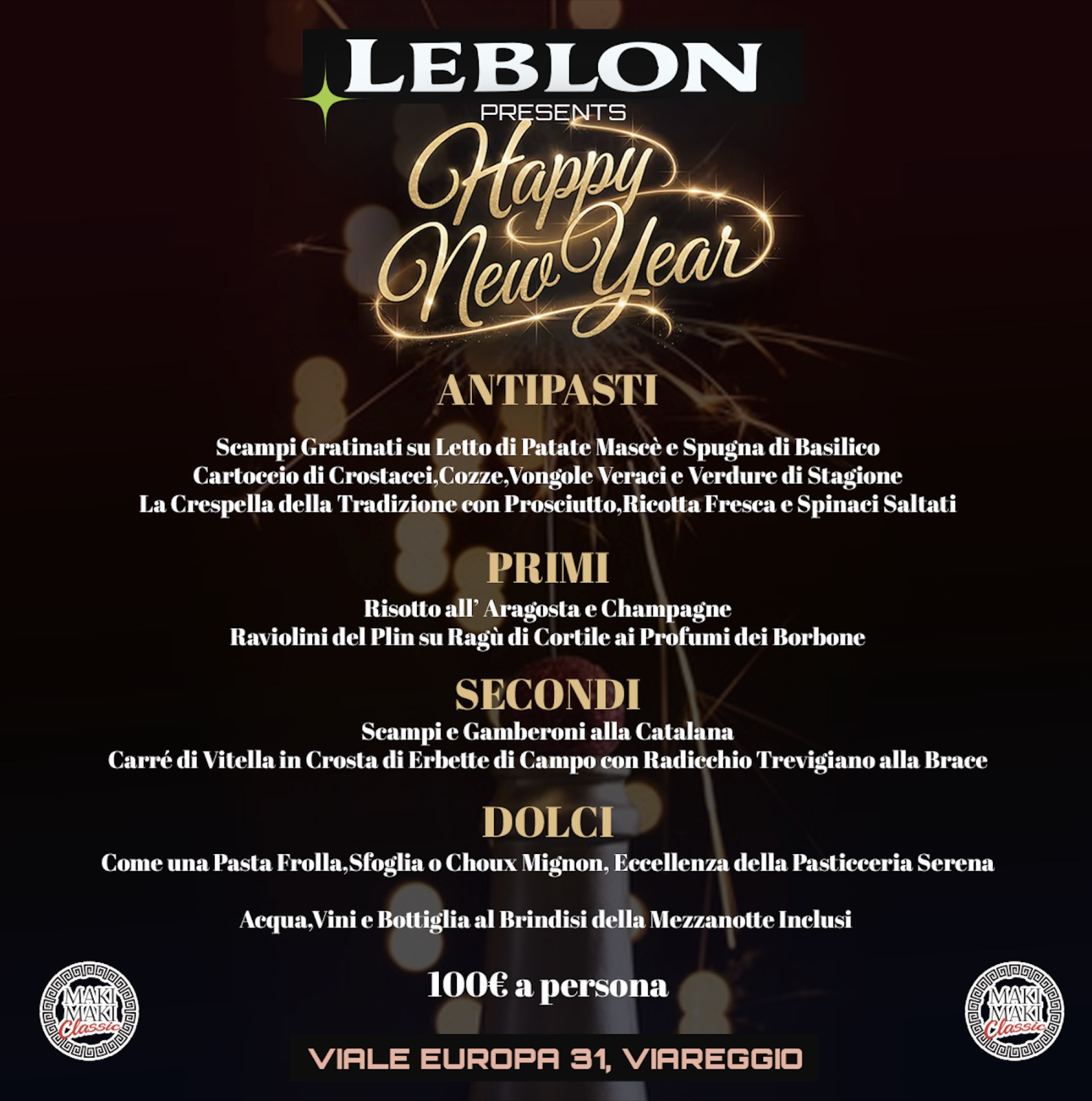 Menu Capodanno 2026 Leblon E100 grande