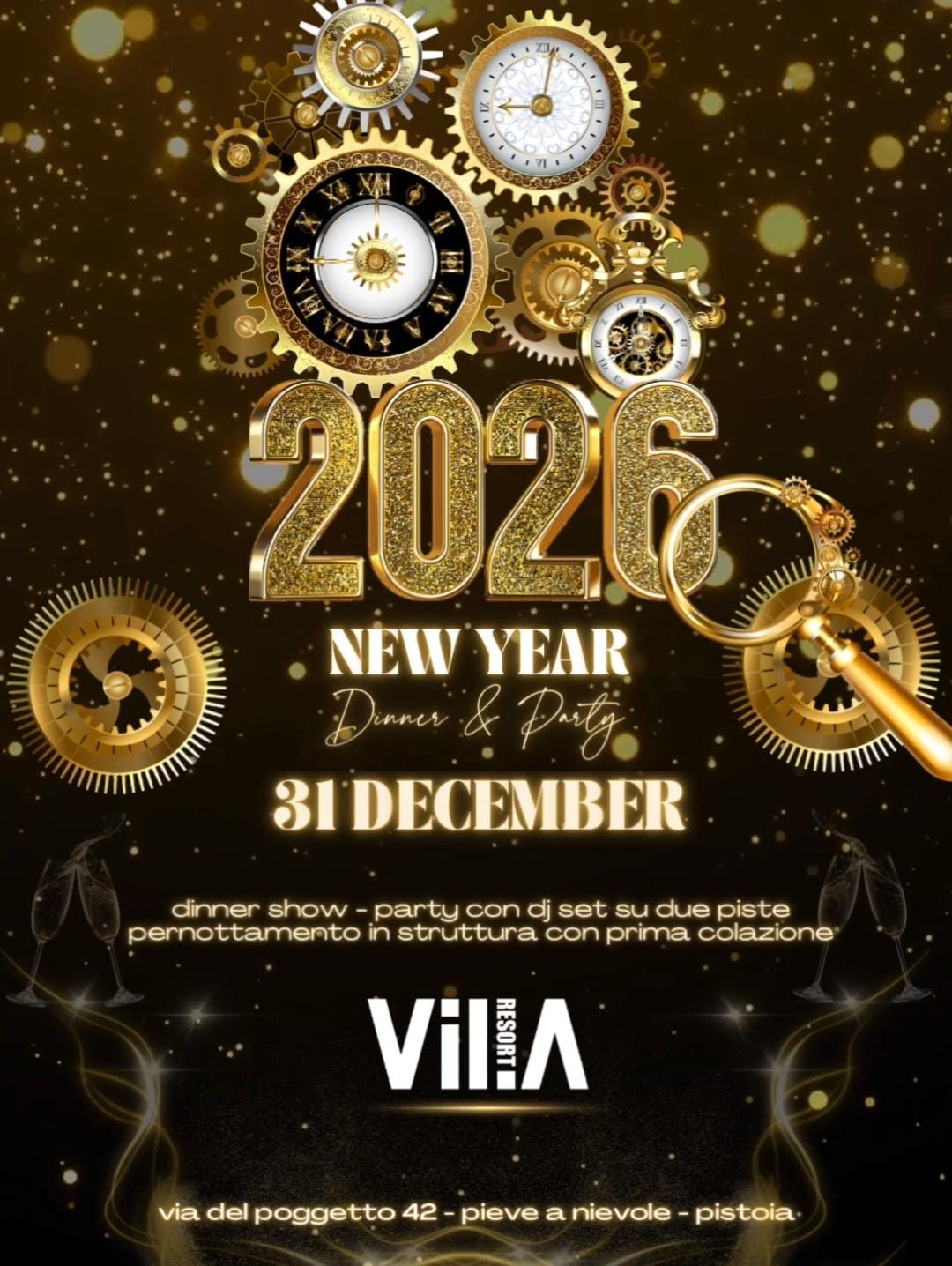 Capodanno 2026 Villa Resort Montecatini Terme Toscana