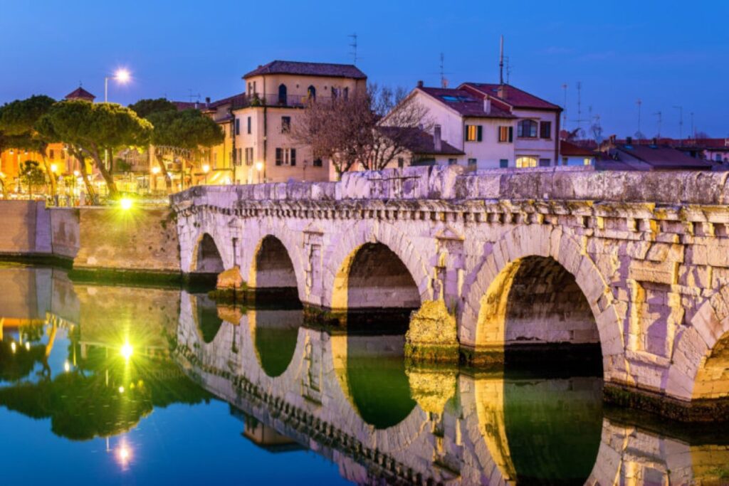 Il ponte di Tiberio a Rimini